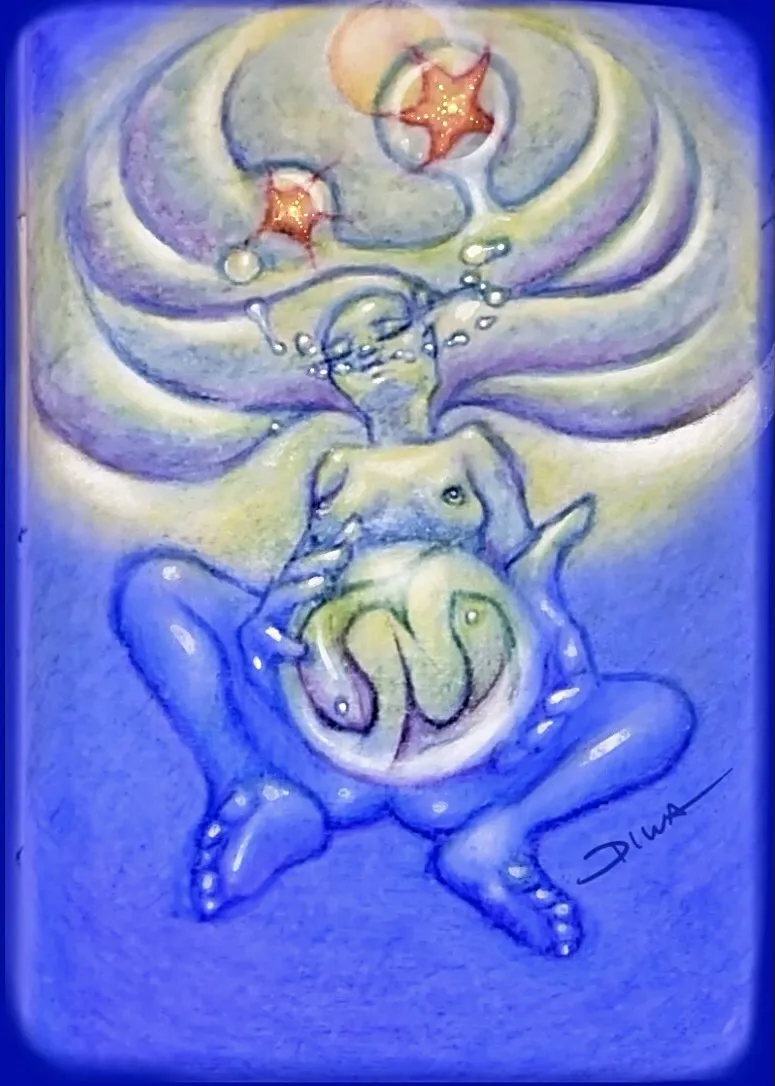 Untitled I — Mixed media on paper