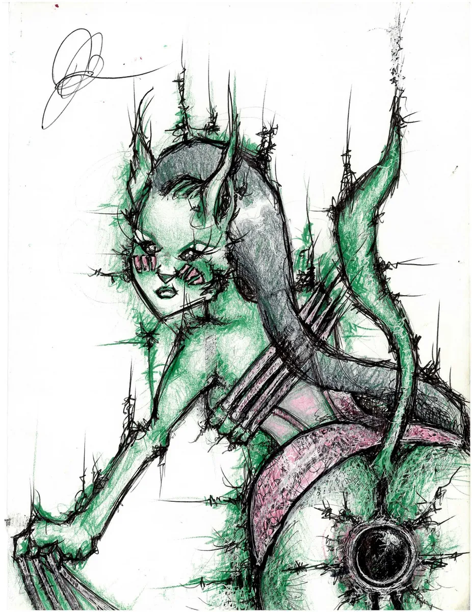 Untitled IV — Colored pencil and ink on paper