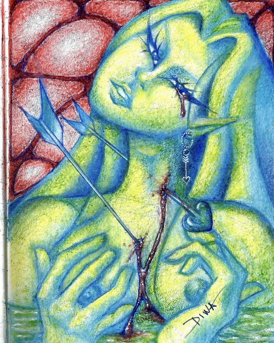 Untitled VI — Mixed media on paper